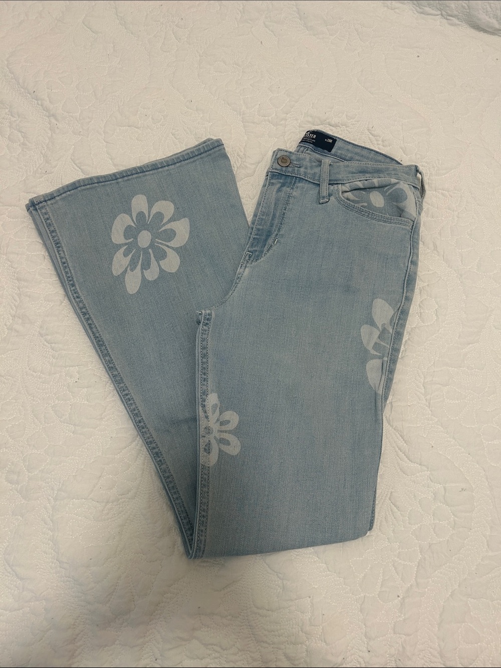 Hollister Light Blue Floral Print Women's Jeans